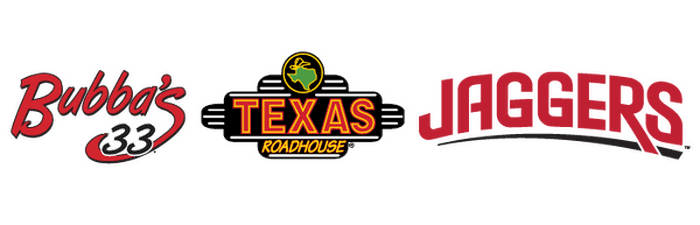 Bubba's 33 · Texas Roadhouse · Jaggers